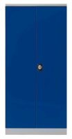 Gürkan Stahlschrank 108850 lichtgrau, enzianblau 4 Fachböden 92,0 x 42,0 x 195,0 cm, zerlegt, 1 St.