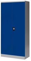 Gürkan Stahlschrank 108850 lichtgrau, enzianblau 4 Fachböden 92,0 x 42,0 x 195,0 cm, zerlegt, 1 St.