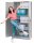 Gürkan Stahlschrank 108850 lichtgrau, enzianblau 4 Fachböden 92,0 x 42,0 x 195,0 cm, zerlegt, 1 St.