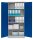 Gürkan Stahlschrank 108850 lichtgrau, enzianblau 4 Fachböden 92,0 x 42,0 x 195,0 cm, zerlegt, 1 St.