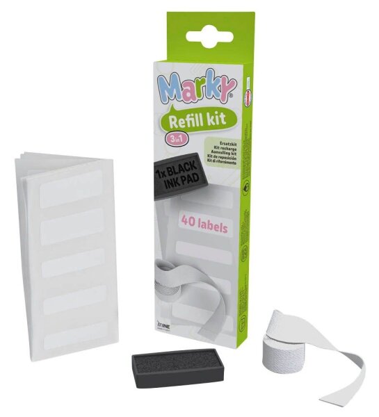 COLOP Stempelkissen Marky Nachfüllset schwarz, 1 Set