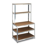 relaxdays Schwerlastregal 10020719_0 grau 100,0 x 60,0 x...