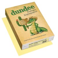 dundee Kopierpapier Color gelb DIN A4 80 g/qm 500 Blatt