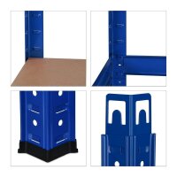 relaxdays Schwerlastregal 10026748_0 blau 90,0 x 45,0 x 180,0 cm