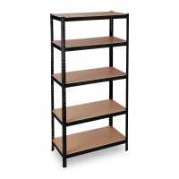relaxdays Schwerlastregal 10026752_0 schwarz 90,0 x 45,0 x 180,0 cm