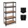 relaxdays Schwerlastregal 10026752_0 schwarz 90,0 x 45,0 x 180,0 cm