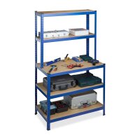 relaxdays Schwerlastregal 10026757_0 blau 100,0 x 60,0 x...