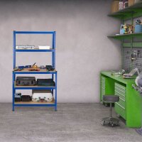 relaxdays Schwerlastregal 10026757_0 blau 100,0 x 60,0 x 180,0 cm