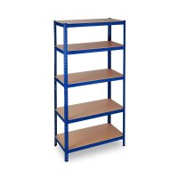 relaxdays Schwerlastregal 10026751_0 blau 90,0 x 45,0 x 180,0 cm
