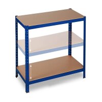 relaxdays Schwerlastregal 10026751_0 blau 90,0 x 45,0 x 180,0 cm