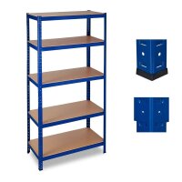 relaxdays Schwerlastregal 10026751_0 blau 90,0 x 45,0 x 180,0 cm