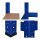 relaxdays Schwerlastregal 10026751_0 blau 90,0 x 45,0 x 180,0 cm