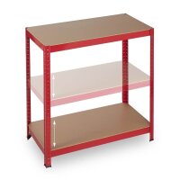 relaxdays Schwerlastregal 10026750_0 rot 90,0 x 45,0 x 180,0 cm