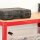 relaxdays Schwerlastregal 10026750_0 rot 90,0 x 45,0 x 180,0 cm