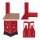 relaxdays Schwerlastregal 10026750_0 rot 90,0 x 45,0 x 180,0 cm