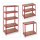 relaxdays Schwerlastregal 10026750_0 rot 90,0 x 45,0 x 180,0 cm