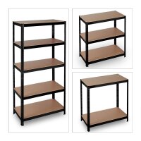 relaxdays Schwerlastregal 10026749_0 schwarz 90,0 x 45,0 x 180,0 cm