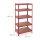 relaxdays Schwerlastregal 10026756_0 rot 90,0 x 60,0 x 180,0 cm
