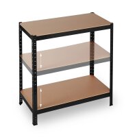 relaxdays Schwerlastregal 10026755_0 schwarz 90,0 x 60,0 x 180,0 cm
