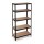 relaxdays Schwerlastregal 10026755_0 schwarz 90,0 x 60,0 x 180,0 cm