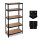 relaxdays Schwerlastregal 10026755_0 schwarz 90,0 x 60,0 x 180,0 cm