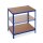 relaxdays Schwerlastregal 10026754_0 blau 90,0 x 60,0 x 180,0 cm