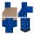 relaxdays Schwerlastregal 10026754_0 blau 90,0 x 60,0 x 180,0 cm