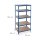 relaxdays Schwerlastregal 10026754_0 blau 90,0 x 60,0 x 180,0 cm