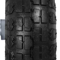 relaxdays Sackkarrenräder luftbereift schwarz, grau Stahl Felgen, Achse 1,6 cm