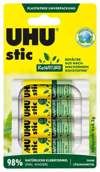 UHU stic ReNATURE Klebestifte 8,2 g, 4 St.