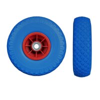relaxdays Sackkarrenräder luftbereift blau, rot Vollgummi Felgen, Achse 2,0 cm