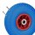 relaxdays Sackkarrenräder luftbereift blau, rot Vollgummi Felgen, Achse 2,0 cm