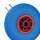relaxdays Sackkarrenräder luftbereift blau, rot Kunststoff Felgen, Achse 2,5 cm