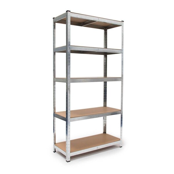 relaxdays Schwerlastregal 10019041_0 silber 90,0 x 41,0 x 180,0 cm