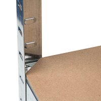 relaxdays Schwerlastregal 10019041_0 silber 90,0 x 41,0 x 180,0 cm