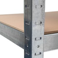 relaxdays Schwerlastregal 10019041_0 silber 90,0 x 41,0 x 180,0 cm