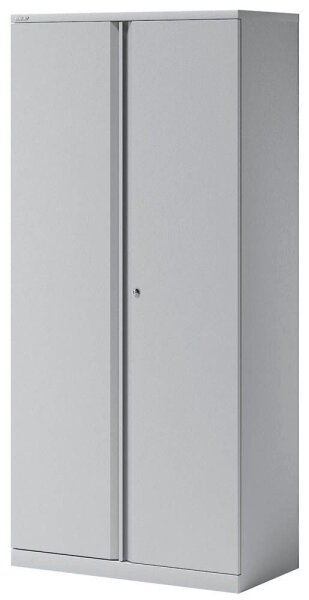 BISLEY Stahlschrank Essentials YECB09194S645 lichtgrau 4 Fachböden 91,4 x 47,0 x 197,0 cm, aufgebaut, 1 St.