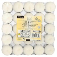 STARPAK Teelichter weiß, 100 St.