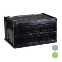 relaxdays Klappbox 60,0 l schwarz 58,5 x 39,5 x 32,5 cm,...