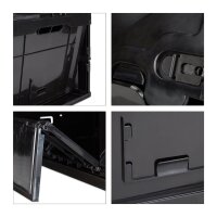 relaxdays Klappbox 60,0 l schwarz 58,5 x 39,5 x 32,5 cm, 1 St.