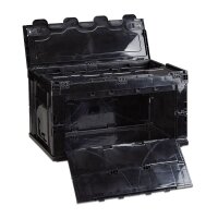 relaxdays Klappbox 60,0 l schwarz 58,5 x 39,5 x 32,5 cm, 1 St.