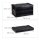 relaxdays Klappbox 60,0 l schwarz 58,5 x 39,5 x 32,5 cm, 1 St.