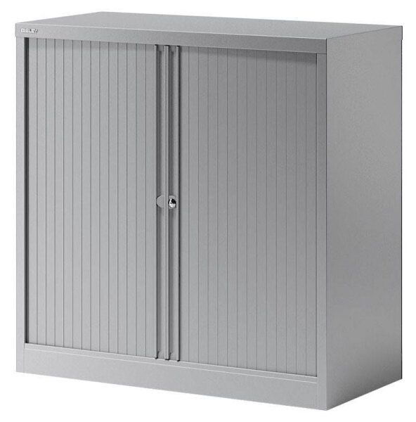 BISLEY Essentials Rollladenschrank silber 1 Fachboden 100,0 x 47,0 x 100,0 cm