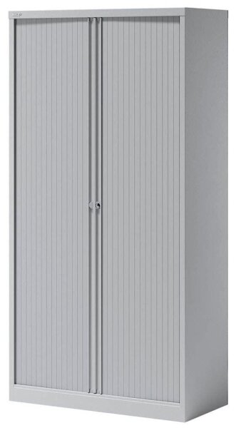 BISLEY Essentials Rollladenschrank lichtgrau 4 Fachböden 100,0 x 47,0 x 197,0 cm