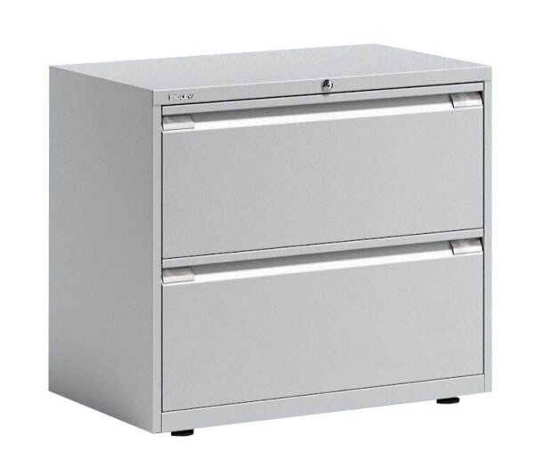 BISLEY Essentials Hängeregistraturschrank lichtgrau 2 Schubladen 80,0 x 47,0 x 69,3 cm, 1 St.