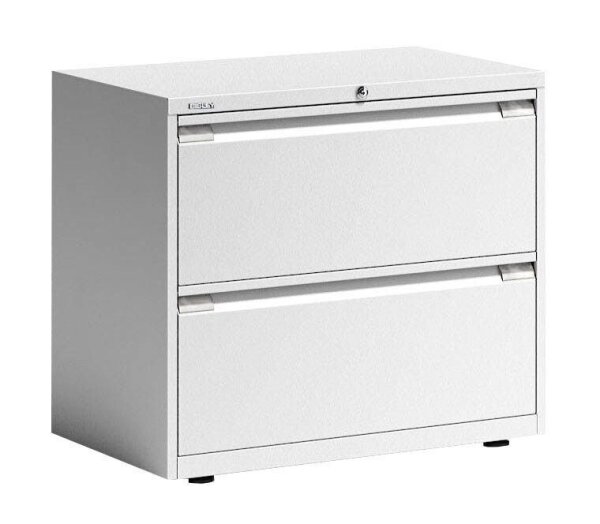 BISLEY Essentials Hängeregistraturschrank verkehrsweiß 2 Schubladen 80,0 x 47,0 x 69,3 cm, 1 St.