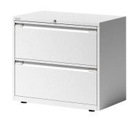 BISLEY Essentials Hängeregistraturschrank verkehrsweiß 2 Schubladen 80,0 x 47,0 x 69,3 cm, 1 St.