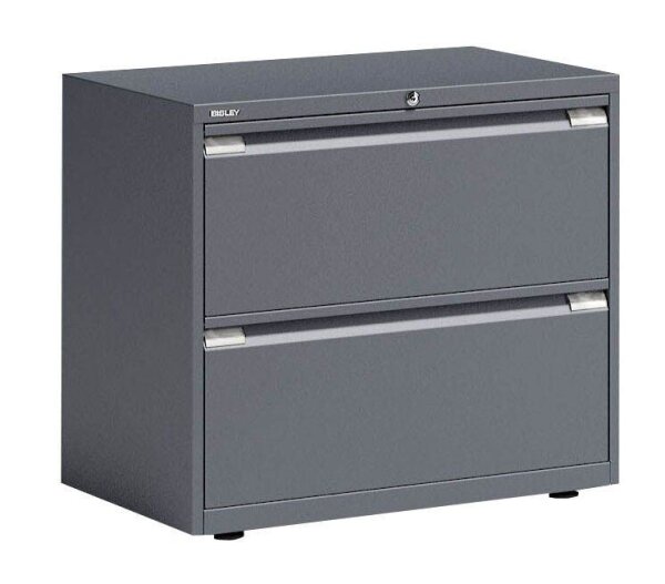 BISLEY Essentials Hängeregistraturschrank anthrazit 2 Schubladen 80,0 x 47,0 x 69,3 cm, 1 St.