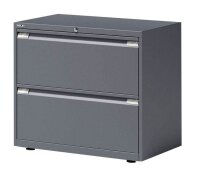 BISLEY Essentials Hängeregistraturschrank anthrazit 2 Schubladen 80,0 x 47,0 x 69,3 cm, 1 St.