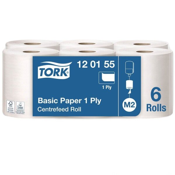 TORK Putztuchrollen Universal 1-lagig hochweiß, 6 Rollen